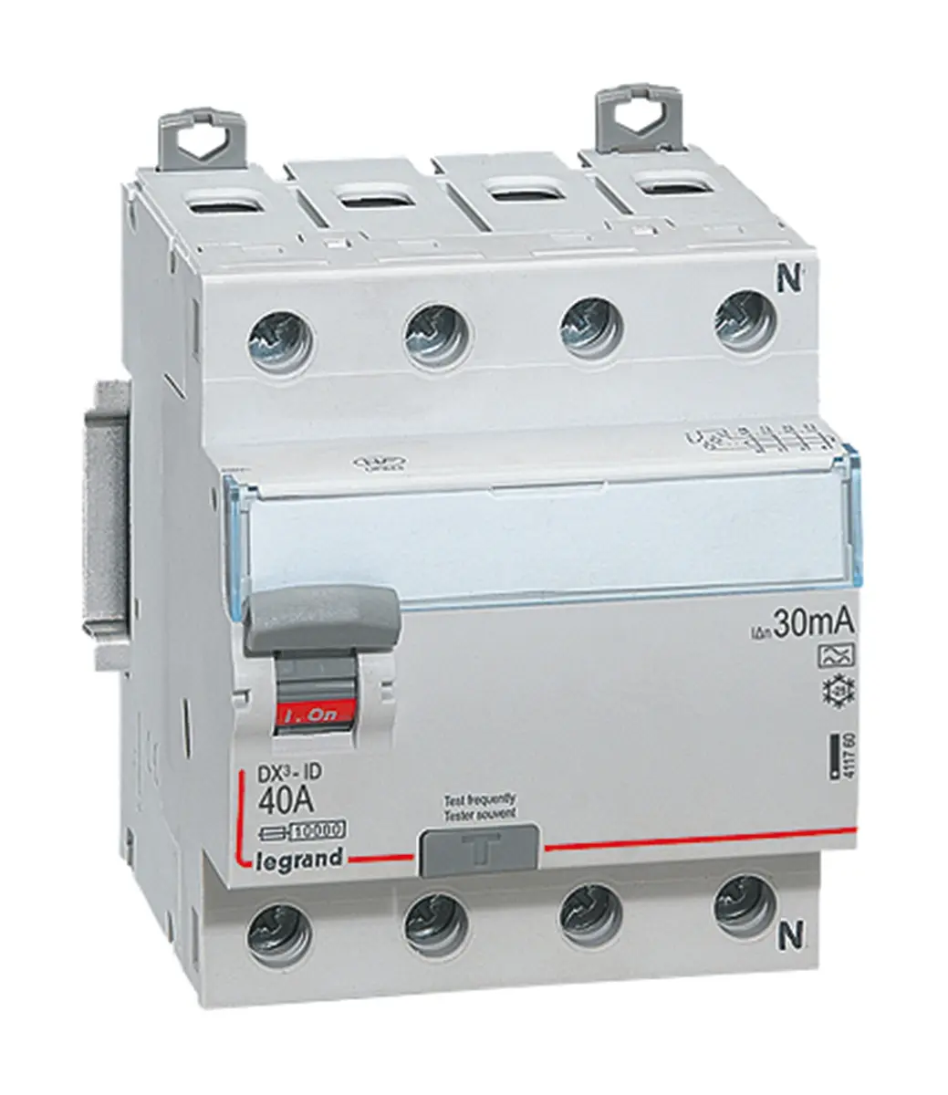 Produktfoto 1 von Legrand 4117 RCD/FI, 3+N-polig, 63A, 30mA Typ A DX