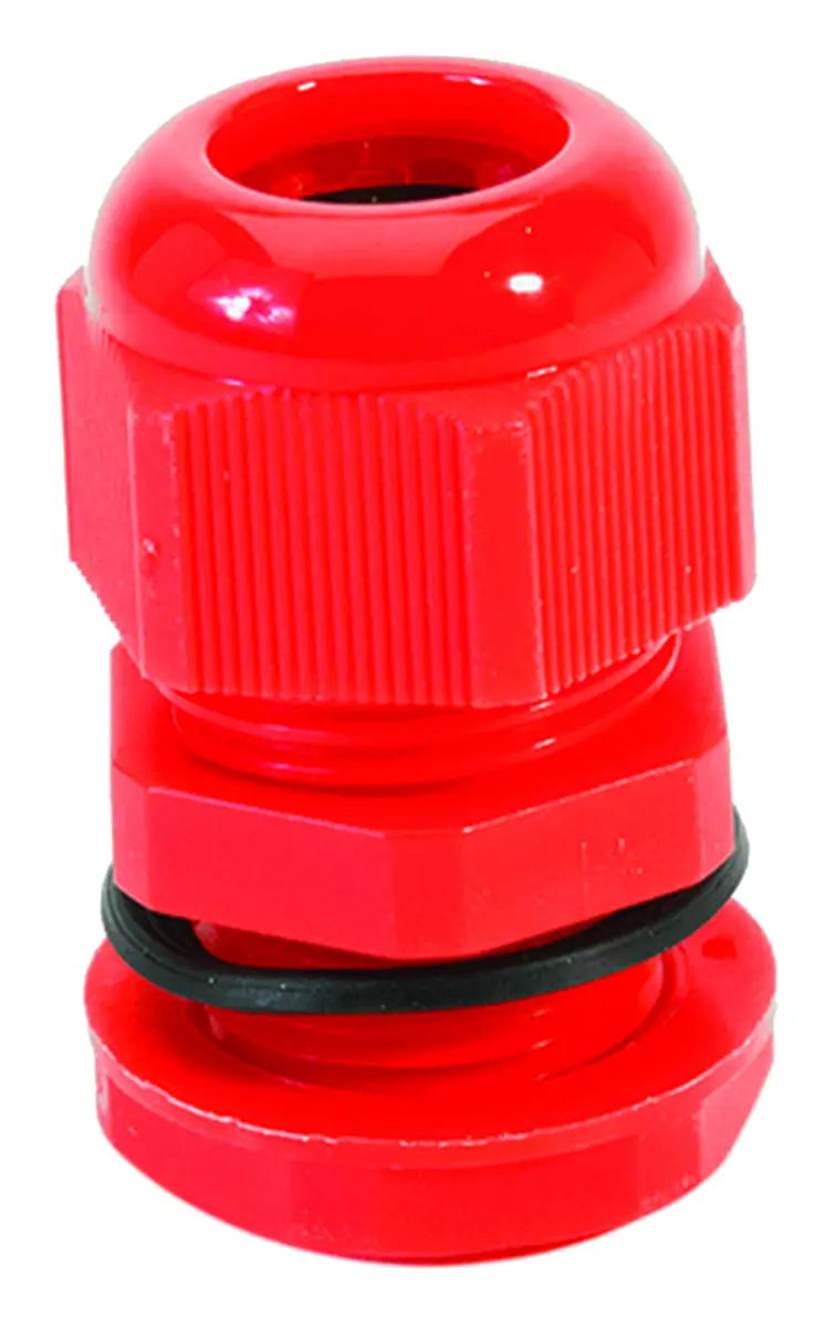 Produktfoto 1 von HellermannTyton NGM Kabelverschraubung, M40 Nylon 6.6 Rot 22 mm/ 32 mm, IP68
