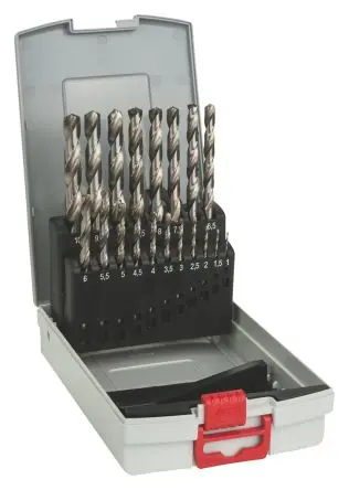 Bosch HSS-G Drehung Satz 1 mm → 10 mm, 19-teilig für Metall