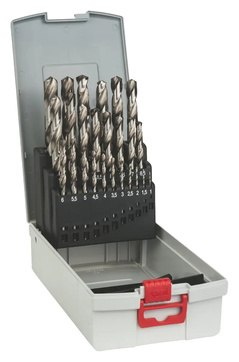Produktfoto 1 von Bosch HSS-G Drehung Satz 1 mm → 13 mm, 25-teilig für Metall
