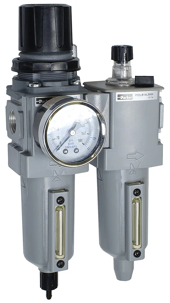 Produktfoto 1 von Parker P32 1/2 in G FRL, Automatisch 5 μm Ja, 8 bar