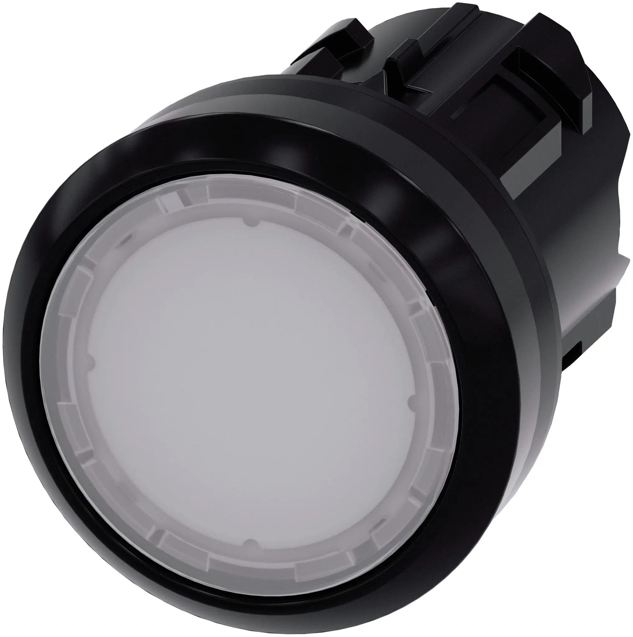 Produktfoto 1 von Siemens SIRIUS ACT Drucktastenkopf Ø 22 mm, Weiß Tastend Rund Rund Kunststoff, IP66