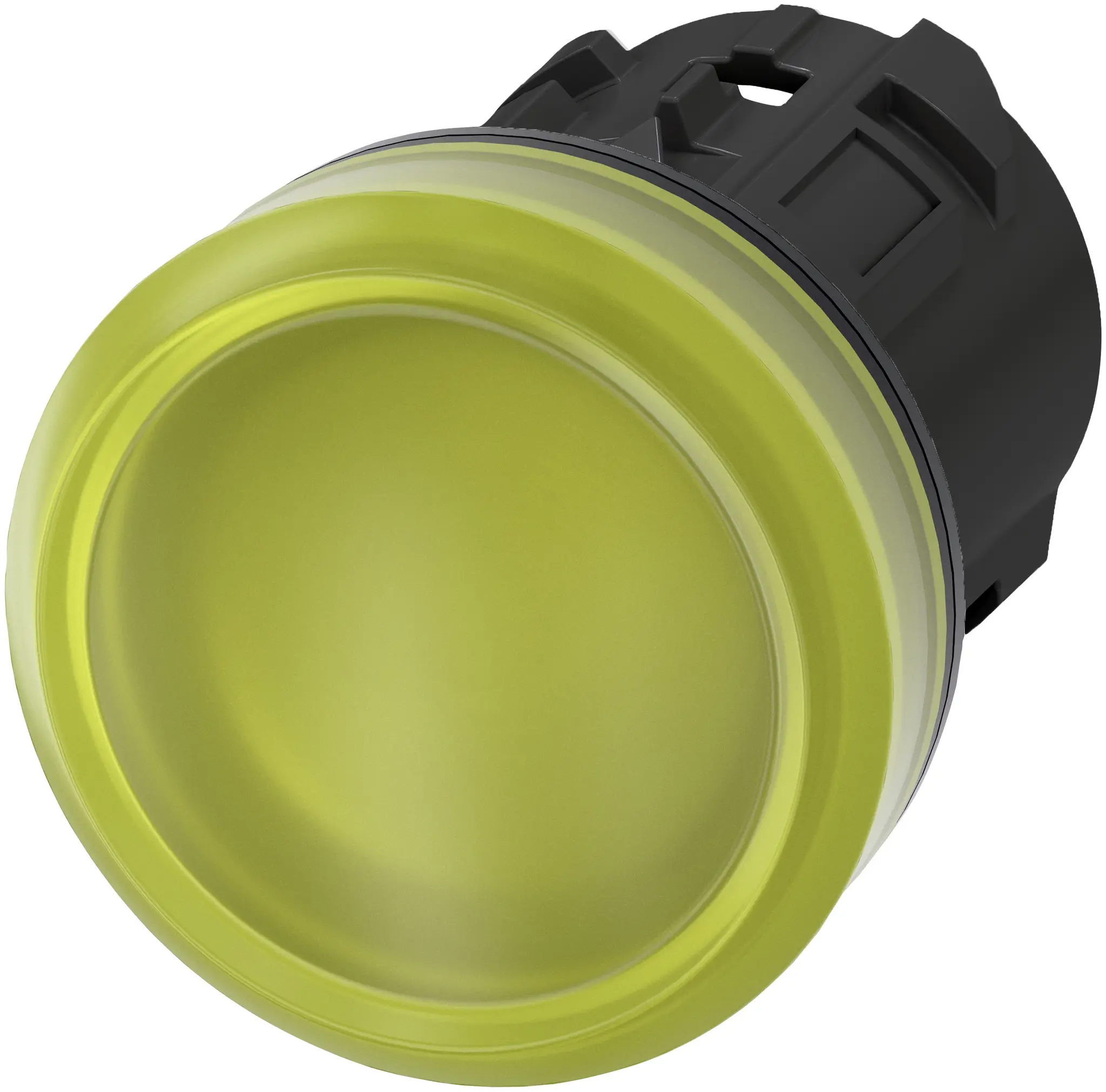 Siemens SIRIUS ACT 3SU10 Meldeleuchtenkopf, Tafelausschnitt-Ø 22 mm, Frontplattenmontage, Gelb Rund IP69K