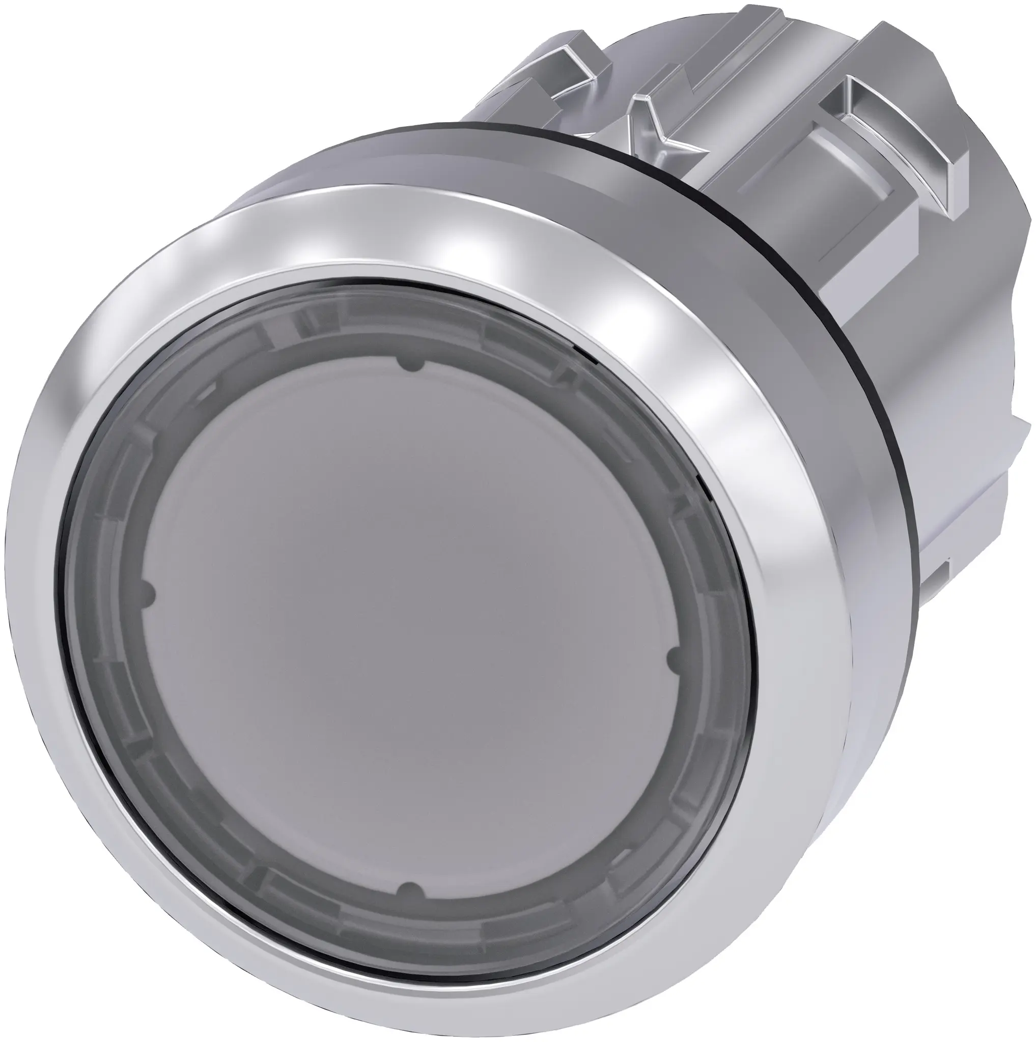 Produktfoto 1 von Siemens SIRIUS ACT Drucktastenkopf Ø 22 mm, lichtdurchlässig Tastend Rund Rund Metall, IP66