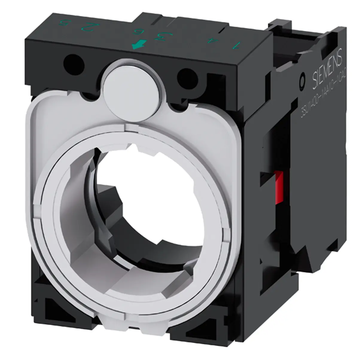 Produktfoto 1 von Siemens SIRIUS ACT 3SU15 Kontaktblock 1 Öffner 5 → 500V ac/dc Schraubanschluss