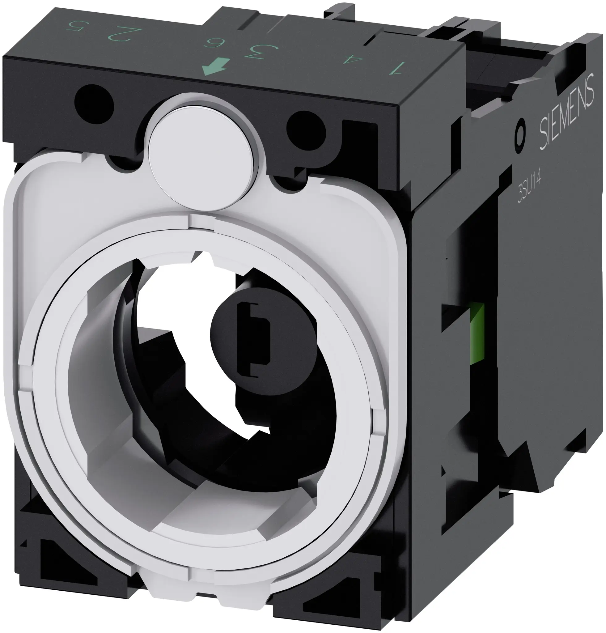 Siemens SIRIUS ACT 3SU15 Kontaktblock mit Fassung Anzeigenblock LED 1 Schließer 6 → 24V ac/dc Schraubanschluss