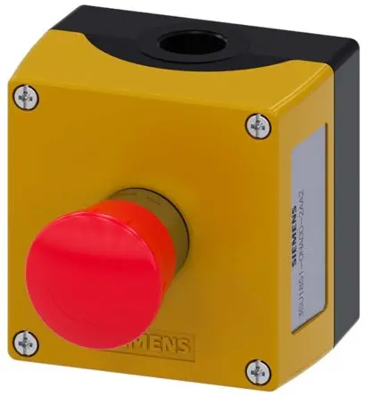 Produktfoto 1 von Siemens SIRIUS ACT 3SU18 Not-Aus-Drucktaster, SMD, 1 Öffner, Gelb IP66, IP67, IP69, IP69K Better World, x 64 mm