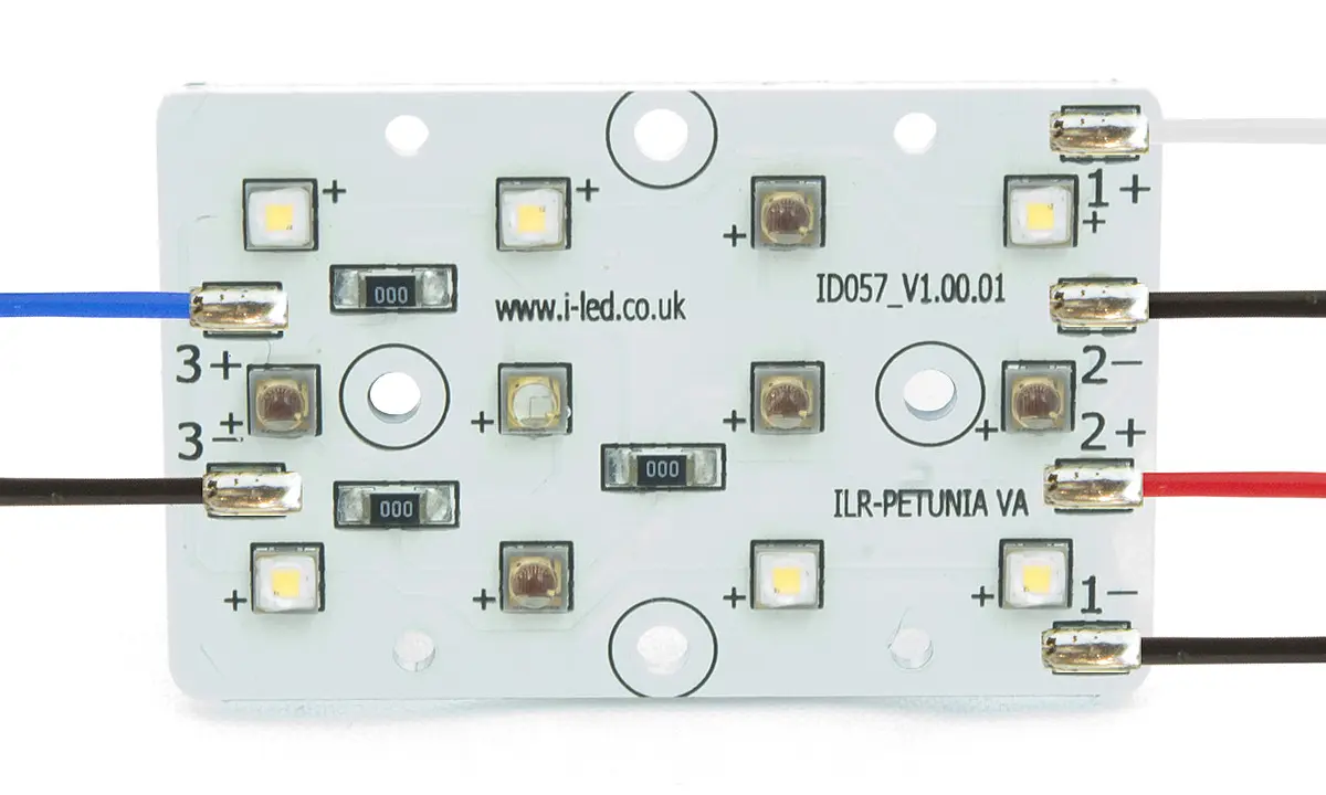Produktfoto 1 von Intelligent LED Solutions OSLON SSL 80/150 Petunia Grow Light LED-Streifen 3000k, Blau, Rot, Weiß 16.2 → 21 V,