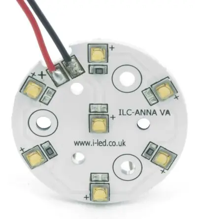Produktfoto 1 von Intelligent LED Solutions LED-Array OSLON 80 PowerAnna Coin Weiß, 7-LEDs, Ø 30 mm Außen-ø 980 lm-Typ, 4000k 3.25 mm