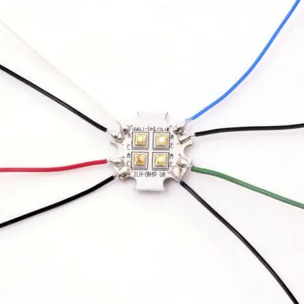 Produktfoto 1 von Intelligent LED Solutions LED-Array OSLON 80 PowerStar Grün, Blau, Rot, Weiß, 4-LEDs, Ø 20 mm Außen-ø 125 lm-Typ, 6000k