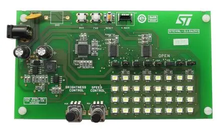 Produktfoto 1 von STMicroelectronics LED-Treiberevaluierungskit Evaluierungsplatine, LED-Array-Treiber mit hoher Helligkeit, STP16CPC26