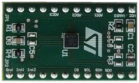 Produktfoto 1 von STMicroelectronics H3LIS331DL, Adapterplatine Entwicklungstool Sensor, Beschleunigungssensor