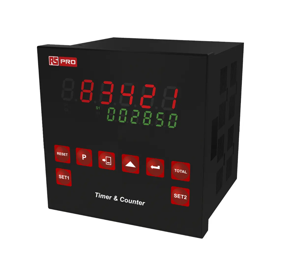 Produktfoto 1 von RS PRO LED-Display Abwärts, Aufwärts Zähler Automatisch, manuell 6-stellig Sekunden max. 6kHz 24 V ac/dc 0 →