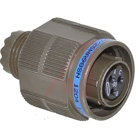 Produktfoto 1 von Amphenol Limited, D38999 MIL-Spec Rundsteckverbinder Gerade, 3-polig, 600 V ac, 850V dc, Frei hängend, Gehäuse 9