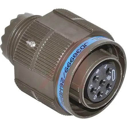Produktfoto 1 von Amphenol Limited, D38999 MIL-Spec Rundsteckverbinder Gerade, 6-polig, 600 V ac, 850V dc, Frei hängend, Gehäuse 11