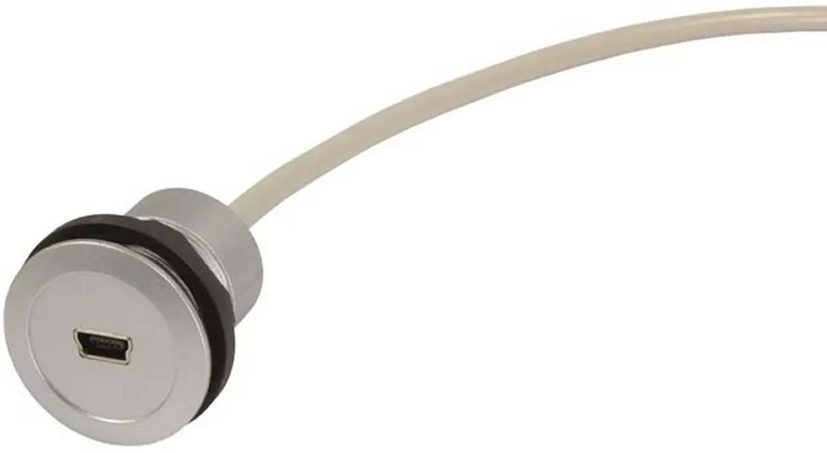 Produktfoto 1 von HARTING, Gerade har-Port USB-Steckverbinder Buchse USB-Typ A auf B 1, Panel USB 2.0 IP20