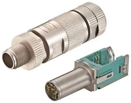HARTING preLink 20.1 mm M12 Rundsteckverbinder Stecker 8-polig Stecker 1.18A Kabel IP65, IP67