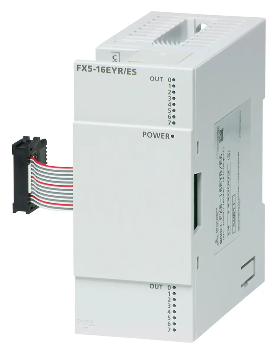 Produktfoto 1 von Mitsubishi G4 SPS-E/A Modul für CPU-Modul FX5U, CPU-Modul FX5UC / 8 x Relais, Transistor Ausgang 5 V dc, 24 V dc