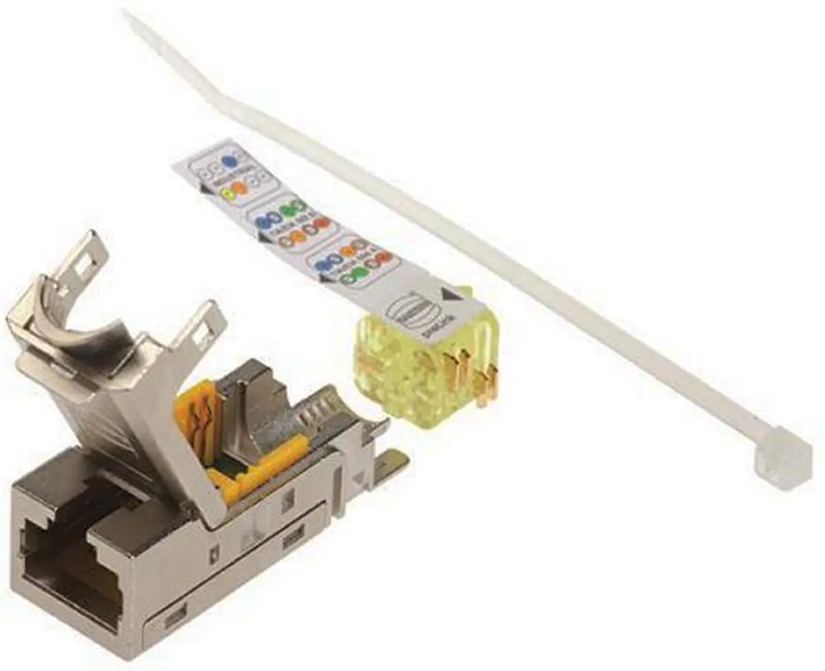 Produktfoto 1 von HARTING, 2082001 RJ-Steckverbinder, RJ45, Kat. 6, 1 -Port, Typ Ungeschirmt, Gekreuzt, L 15.6 mm, Typ HIFF-Jack