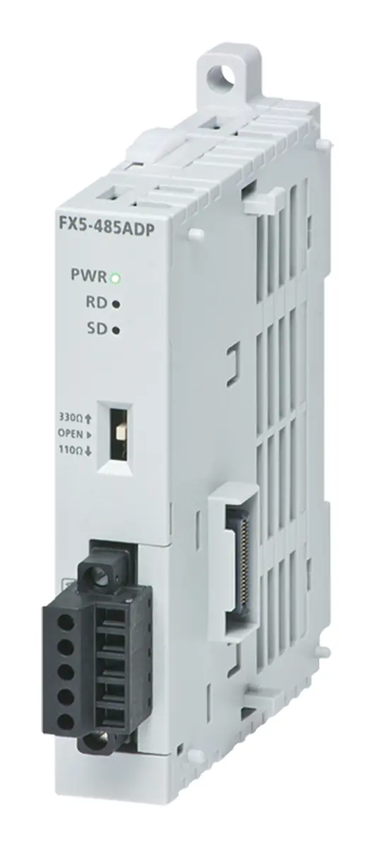 Produktfoto 1 von Mitsubishi FX5 Kommunikationsmodul für CPU-Modul FX5U, CPU-Modul FX5UC 1 x Strom, Spannung Eingang