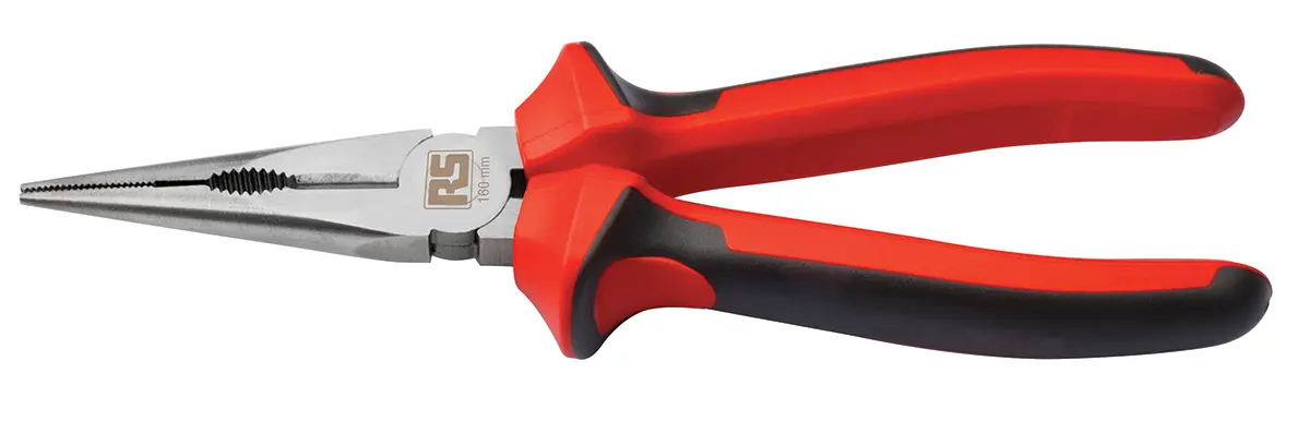 Produktfoto 1 von RS PRO Spitzzange Gebogen 200 mm VDE 1000V zugelassen