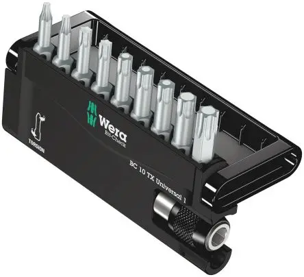 Produktfoto 1 von Wera Innensechsrund Sechskant, Diamant-Spitze T10, T15, T20, T25, T27, T30, T40, 10-teilig