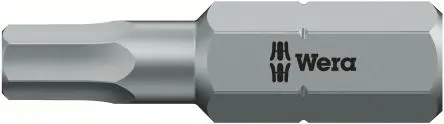 Produktfoto 1 von Wera 0.25 mm 7 mm Hex-Plus Schraubbit, Sechskant Edelstahl, Kunststoff, Verchromt, 1-teilig
