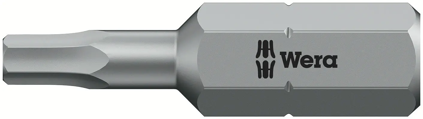 Produktfoto 1 von Wera 0.25 mm 3 mm Sechskant Schraubbit, Sechskant, 1-teilig, 25 mm