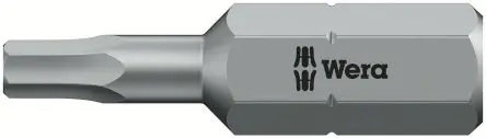Produktfoto 1 von Wera 0.25 mm 3 mm Hex-Plus Schraubbit, Sechskant, 1-teilig, 25mm