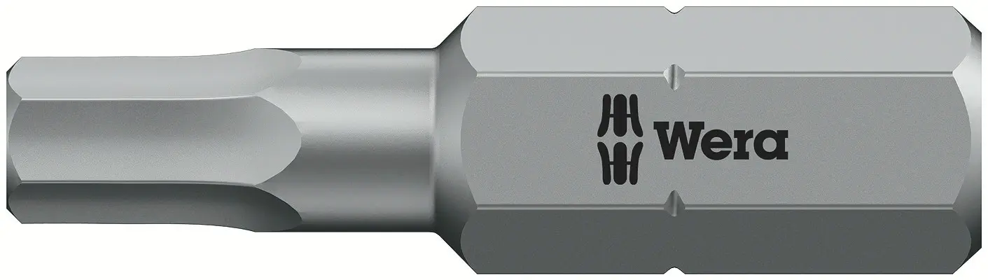 Produktfoto 1 von Wera 0.25 mm 4 mm Hex-Plus Schraubbit, Sechskant Kunststoff, Verchromt, Edelstahl, 1-teilig