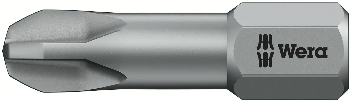 Produktfoto 1 von Wera 25 mm PH3 Schraubbit Edelstahl, Verchromt, Kunststoff, 1-teilig