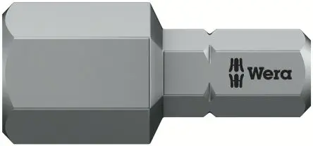 Produktfoto 1 von Wera 0.25 mm 10 mm Hex-Plus Schraubbit, Sechskant, 1-teilig, 25 mm