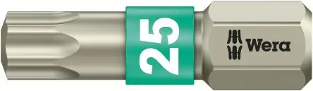 Produktfoto 1 von Wera T25 Schraubbit Edelstahl, 1-teilig, 25 mm
