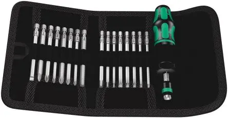 Produktfoto 1 von Wera 1/4 in Drehmoment-Schraubendreher- und Bitsatz Drehmomentschraubendreher Sechskant, Hex-Plus, Phillips, Pozidriv,