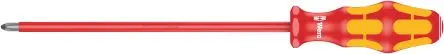 Produktfoto 1 von Wera VDE 1000V zugelassen PH2 Isoliert, Edelstahl, Verchromt, 305 mm / Klinge 200 mm