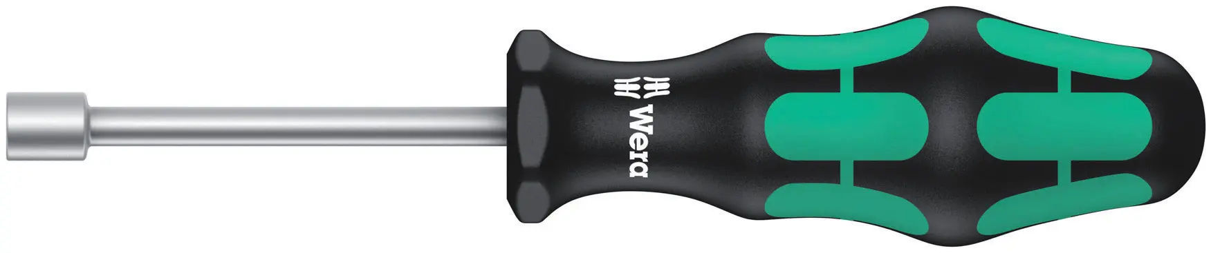 Wera 6 mm Sechskant Steckschlüssel-Handgriff, Länge 168 mm / Klinge 70 mm