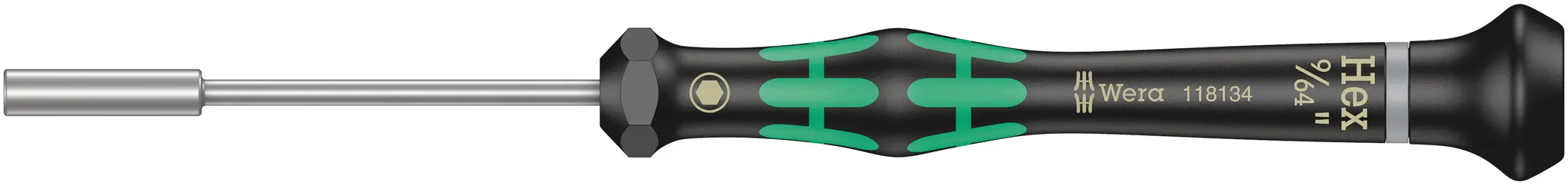 Produktfoto 1 von Wera 9/64 in Sechskant Steckschlüssel-Handgriff, Länge 157 mm / Klinge 60 mm