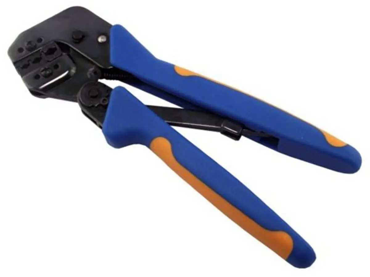 Produktfoto 1 von TE Connectivity PRO-CRIMPER III Hand Crimpzange / 20 → 10AWG für Geschlossene Steckverbinder, wärmeschrumpfende