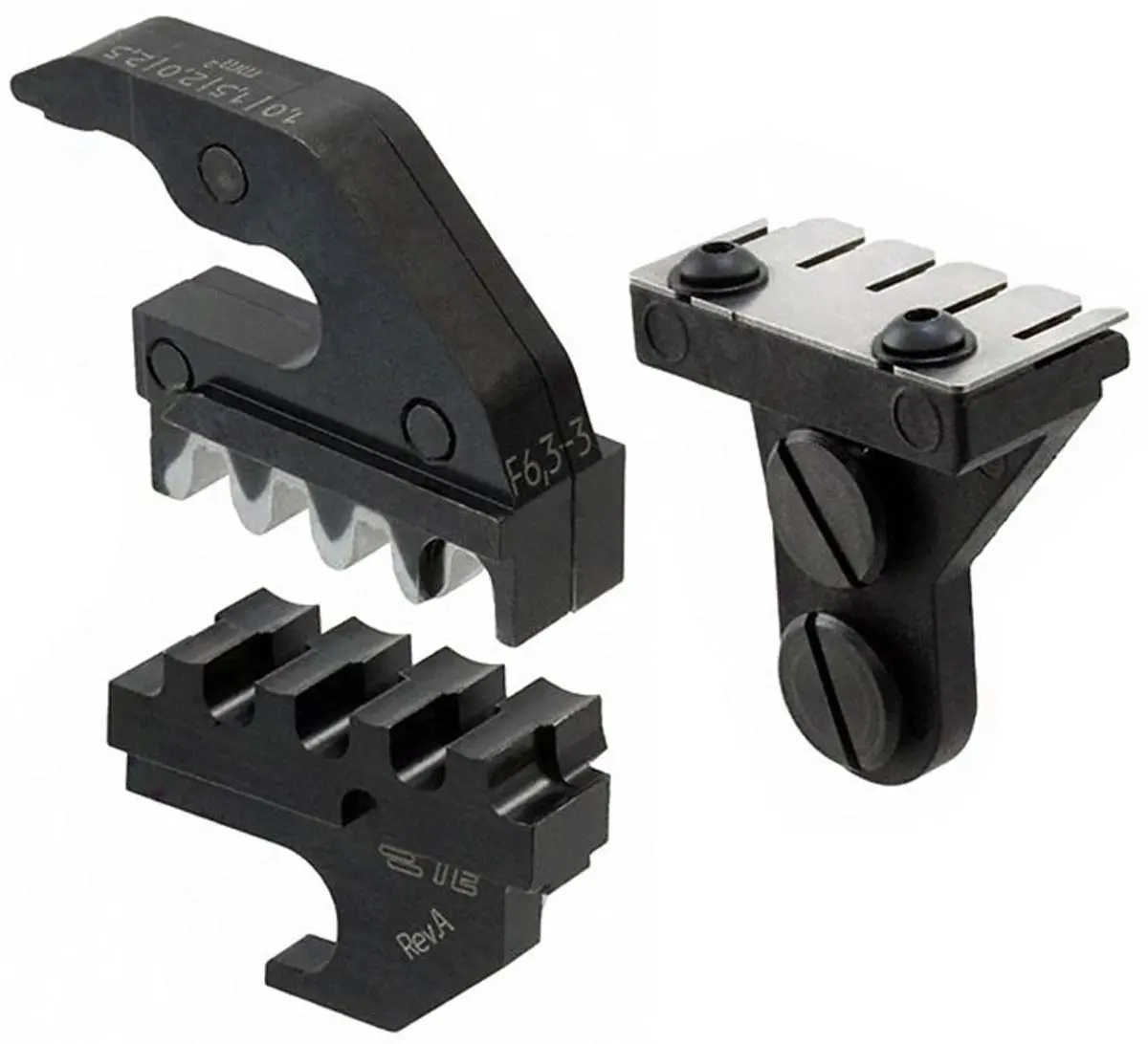 Produktfoto 1 von TE Connectivity 9-1579022 Crimp-Matrizensatz Schwarz, 4 Ports, Crimpmatrize