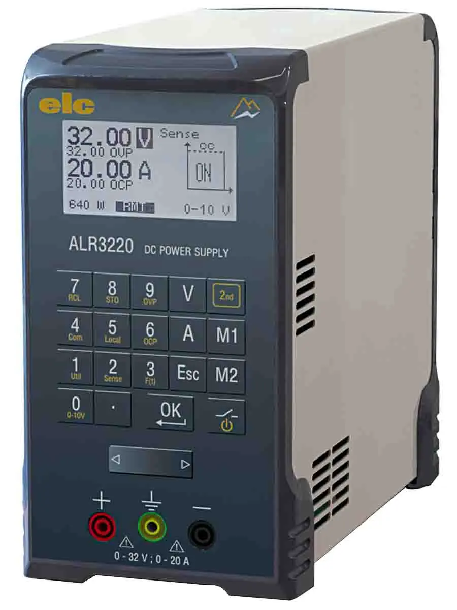 Produktfoto 1 von ELC ALR3220 Digital Labornetzgerät 640W, 0 → 32V / 20A