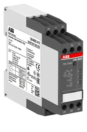 Produktfoto 1 von ABB CM-MSS Überwachungsrelais, 2-poliger Umschalter DIN-Hutschiene