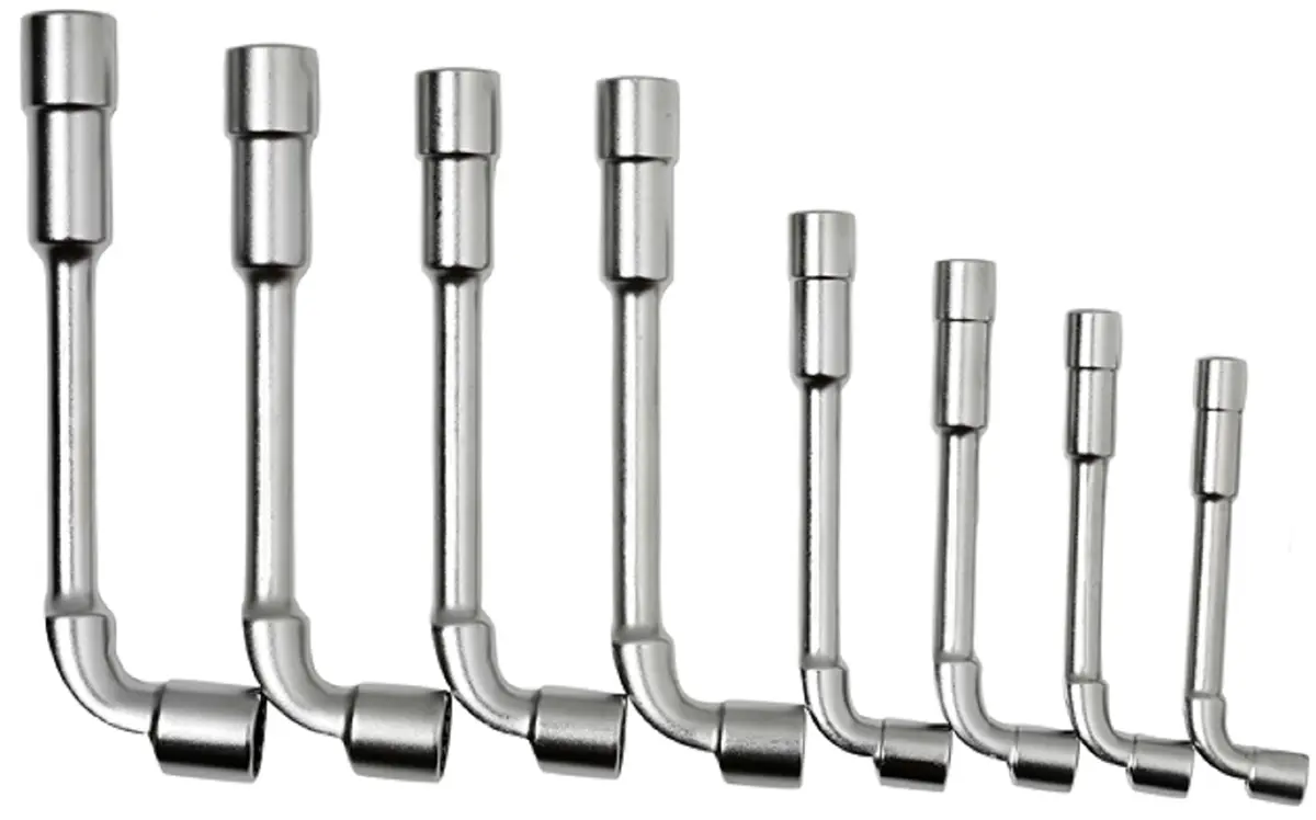 Produktfoto 1 von Bahco 8 Pieces, 8 to 19 mm Sechskant Pfeifenkopfschlüssel, Länge 50 mm / Klinge 110 mm