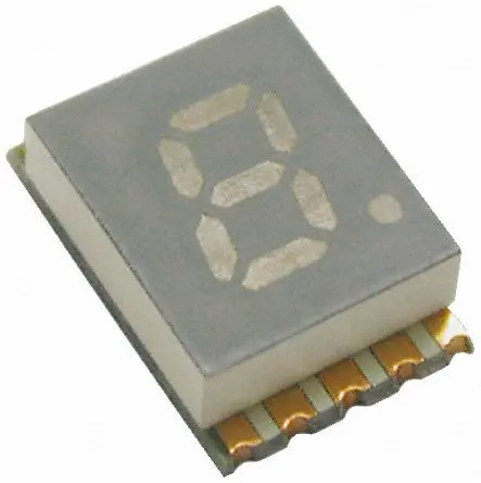 Produktfoto 1 von Kingbright KCSC02 LED-Anzeige 7 Segmente 1 Zeichen Kathode, Grün 570nm 12mcd Zeichenbreite 3.2 mm Rechts Zeichenhöhe 5.1