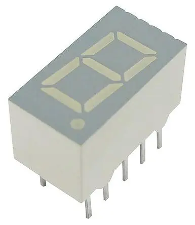 Produktfoto 1 von Kingbright SC36 LED-Anzeige 7 Segmente 1 Zeichen Kathode, Grün 570nm 11mcd Zeichenbreite 4.8 mm Rechts Zeichenhöhe 9.1