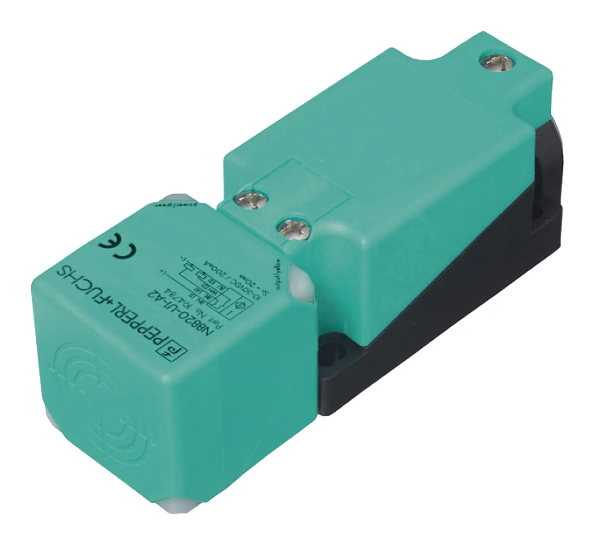 Produktfoto 1 von Pepperl + Fuchs M12 Induktiver Näherungssensor, Kubisch PnP / 200mA 40 mm, IP69K, IP68 30 V dc