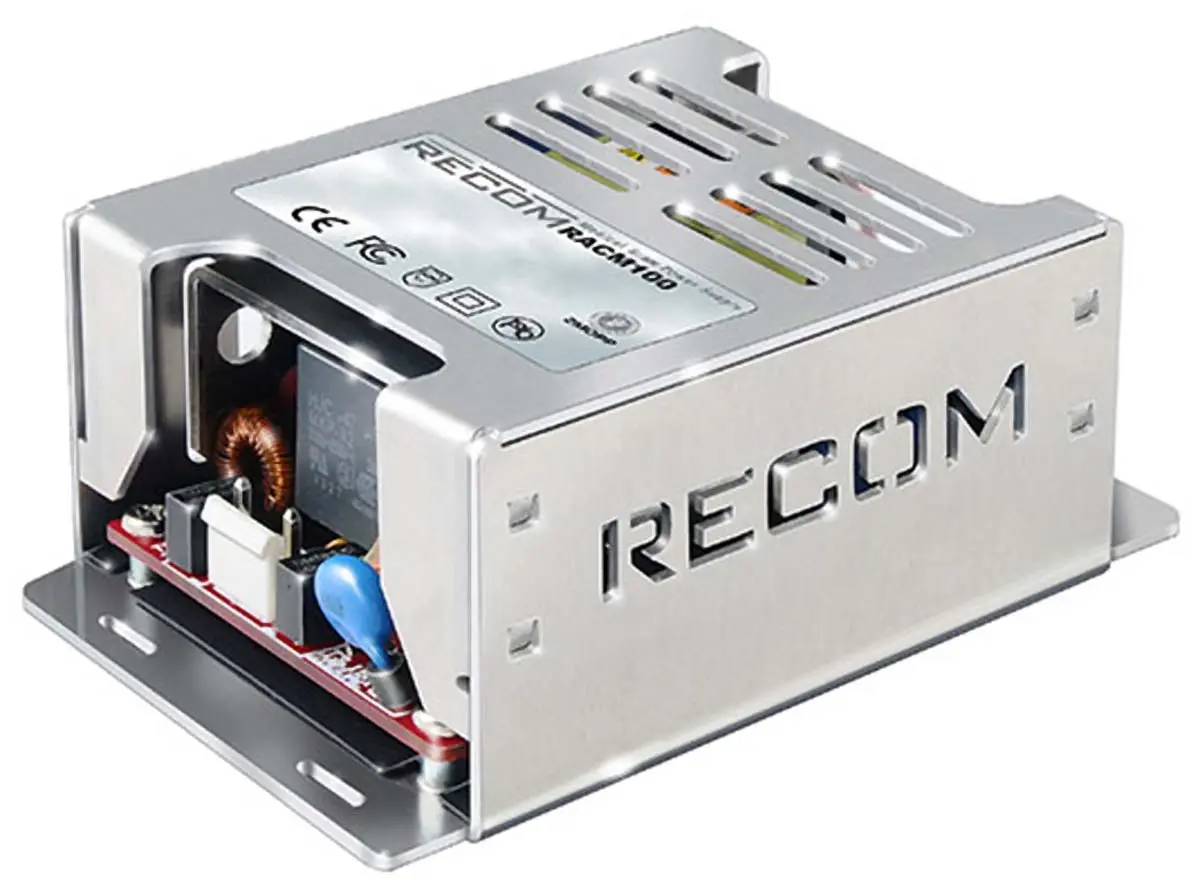 Produktfoto 1 von Recom RACM100 Schaltnetzteil 1 12V 100 W, Fahrgestell 264V