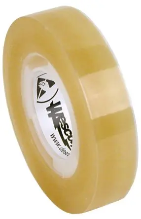 Produktfoto 1 von Desco Europe ESD Klebeband, Klar, Gummi (Basis), Zellulose, Nichtleitend, 65.8 m x 12mm