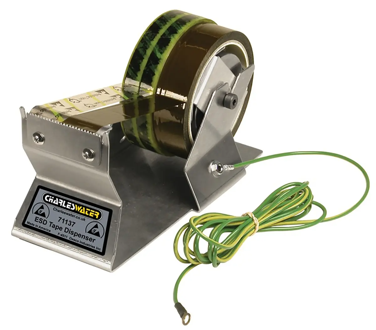 Produktfoto 1 von Desco Europe Klebeband-Abroller, für 50 mm Bandbreite zur Verwendung mit Klebeband mit 76-mm-Kern