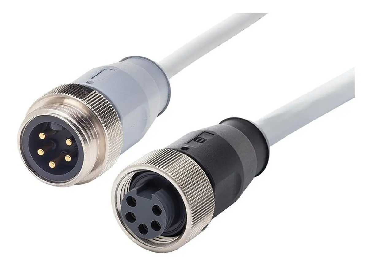 Produktfoto 1 von HARTING 2134, 4-polig Sensor-Betätigungselementkabel, Gerade Buchse 4 / Gerade Stecker, Länge 600 mm