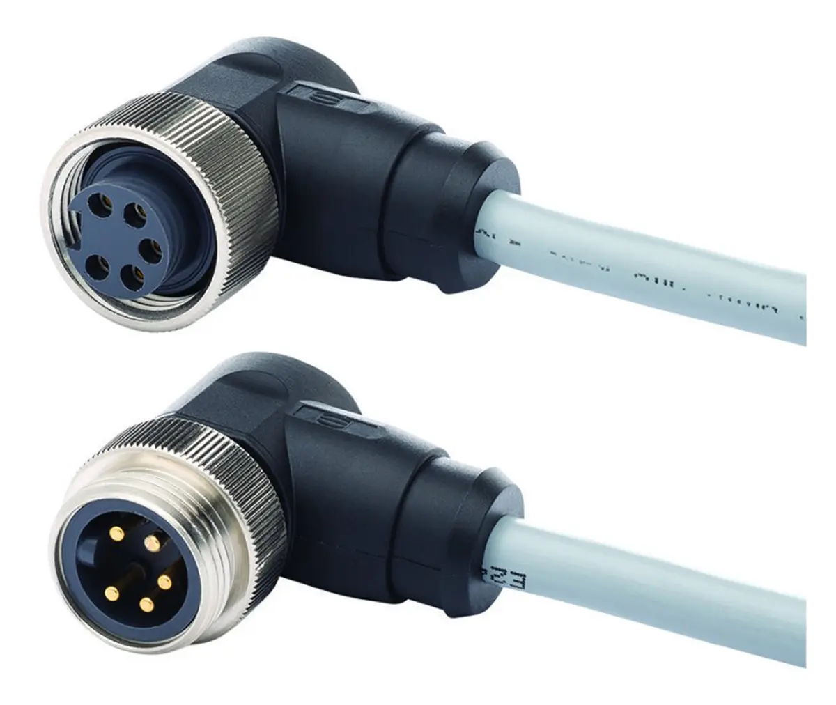 Produktfoto 1 von HARTING 2134, 4-polig Sensor-Betätigungselementkabel, Rechtwinklig Buchse 4 Stecker, Länge 600 mm